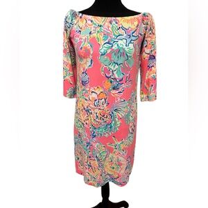Lilly Pulitzer Multicolor Floral Long Sleeve Dress